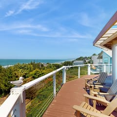 Dog friendly home with great decks and stunning ocean views