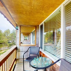 Dog friendly oceanfront condo with beach access and updated interior
