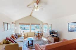 Family friendly house with ocean and beach views WiFi and steps away from the beach