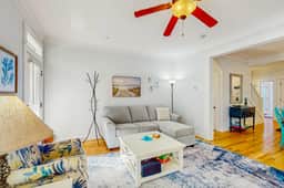 Family friendly home close to ocean private hot tub fireplace and WIFI