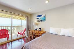 Dog Friendly Studio Condo with Ocean Views and Nearby Beach Access