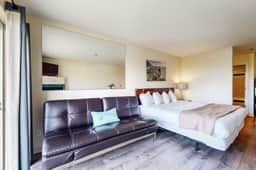 Lower Level Oceanview Studio with Balcony and Close Beach Access Dogs OK