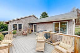Spacious home with Ocean Views game room office deck patio and grill dogs ok