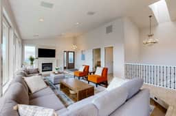 Ocean view home with heated floors private hot tub and multiple decks