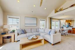 Updated Ocean View End Townhome with Game Room and Dog Friendly