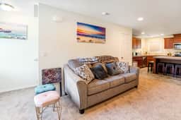 Large and convenient duplex suite with central AC and with D walk 1 minute to beach