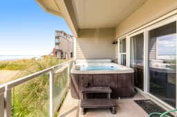 Oceanfront Villa with WiFi Private Hot Tub Balconies Beach Access and Game Room