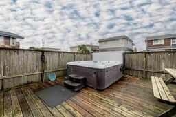 Ocean View Home with Rec Room Rock Wall and Private Hot Tub A Block From Beach