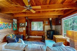 Dog friendly cabin with ocean view fast WiFi fireplace and washer dryer