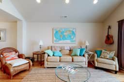 Ocean view townhouse 100 ft to beach with fireplace Ping Pong and private garage
