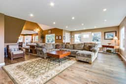 Enormous ocean view homes with firepit and deck short walk to the beach