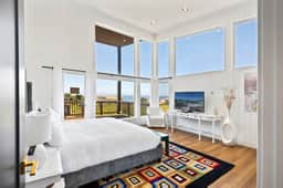Spacious home with ocean view enclosed yard fireplace hut tub washer and dryer