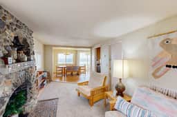 Oceanfront dog friendly home with 180 degree view deck and great location