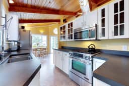 Upscale house with ocean views entertainment and large deck beach nearby