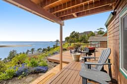 Dog friendly home with balcony porches and top of the world ocean views