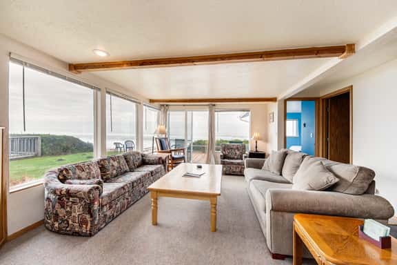 Dog Friendly Oceanfront Home with Easy Beach Access, Large Deck & Walk to Park - Image 1