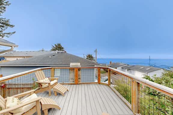 Spacious home with Ocean Views game room office deck patio and grill - Image 1