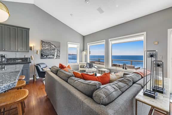 Remodeled home with multiple decks and ocean views short walk to beach - Image 1