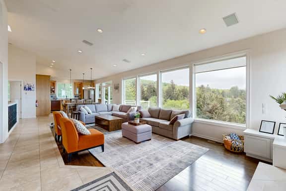 Ocean view home with heated floors private hot tub and multiple decks - Image 1