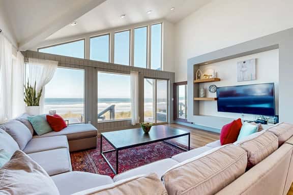 New oceanfront home with hot tub views A C and beach access 2 dogs OK - Image 1
