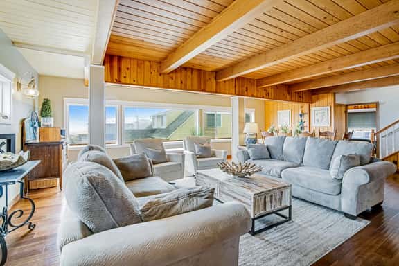Spacious Home with Two Large Decks and Ocean View Great for Groups - Image 1