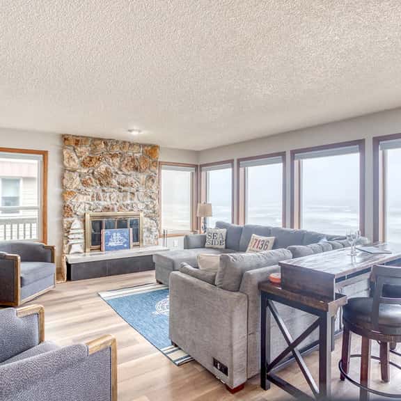 Prime Direct Beachfront Retreat with private deck with views | Dogs Welcome - Image 1