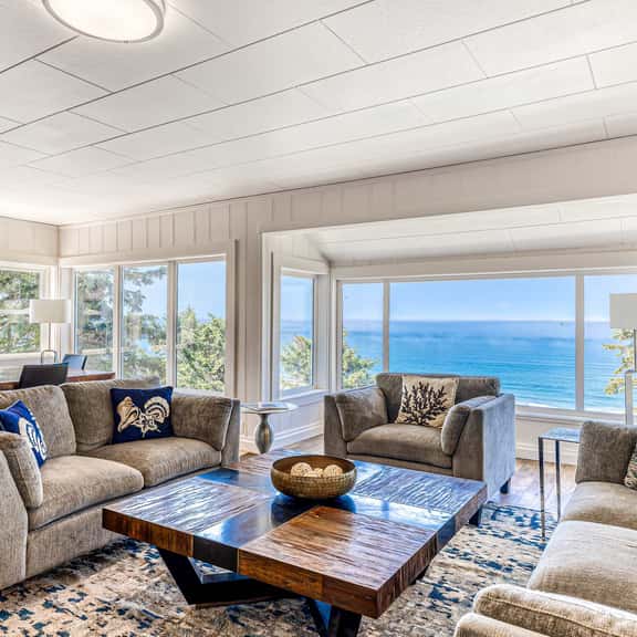 Amazing ocean view escape with seven bedrooms scenic patios and modern interior - Image 1