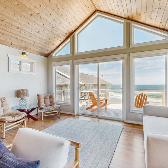 Bella Beach home with ocean view gas fireplace beach access and private hot tub - Image 1