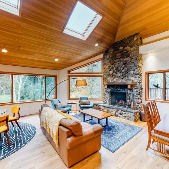 Luxury Riverfront Home with Several Acres Hot Tub and Swimming Holes Dogs OK - Image 1