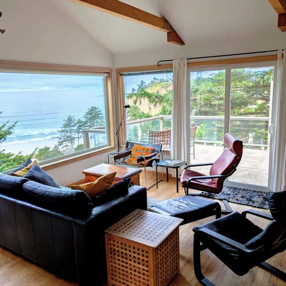 Airy Beach Home with Two Decks Ocean Views Close to Beach Access - Image 1