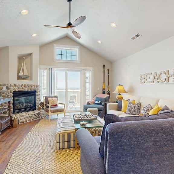 Three Story Beach Townhouse with Ocean View Fireplace Gas Grill and Balcony - Image 1