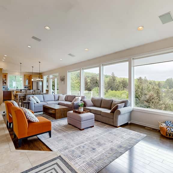 Ocean view home with heated floors private hot tub and multiple decks - Image 1
