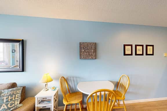 Creekside condo with beach access balcony full kitchen and ocean views