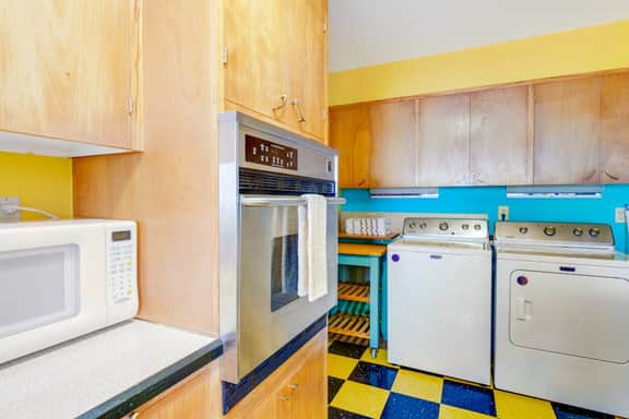 Two story beach house with an ocean view furnished deck and washer dryer