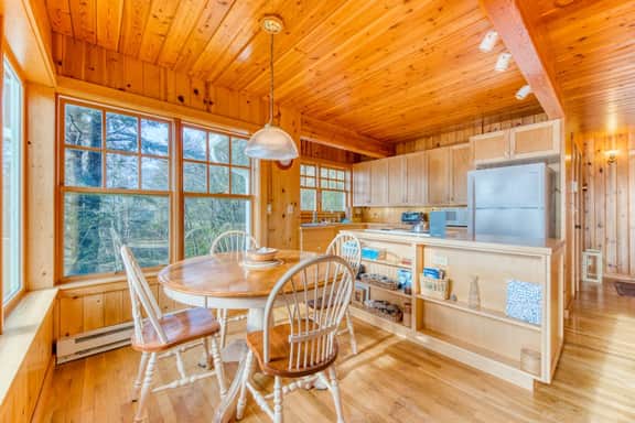 House near the beach with ocean views wood stove and telescope