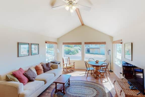 Family friendly house with ocean and beach views WiFi and steps away from the beach