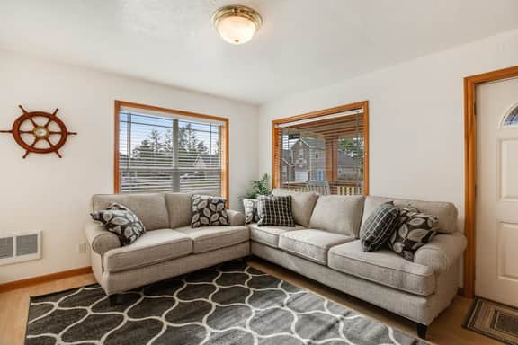 Comfortable home with a private game room blocks from the beach
