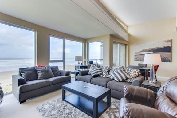 Contemporary oceanfront condo with amazing views dog friendly