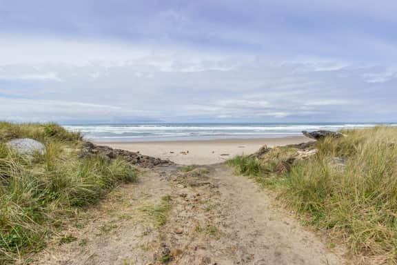 Charming oceanfront studio with easy beach access and stunning ocean views