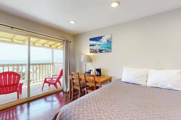 Dog Friendly Studio Condo with Ocean Views and Nearby Beach Access