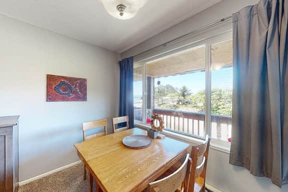 Third floor beachfront condo with a balcony full kitchen and ocean views