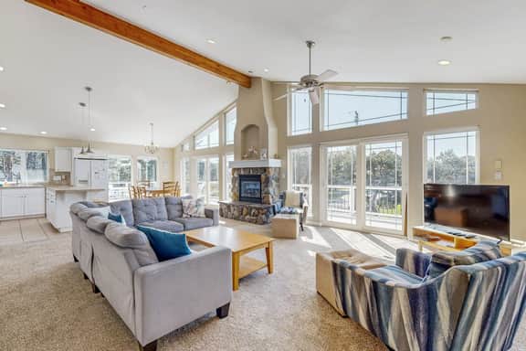 Ocean side home steps from sand dog friendly