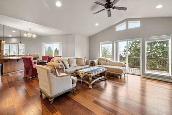 Three story ocean view home with balconies grill and open layout dog friendly