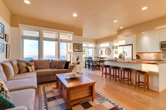 Dog Friendly Waterfront Bungalow Just Steps to the Sand and Waves