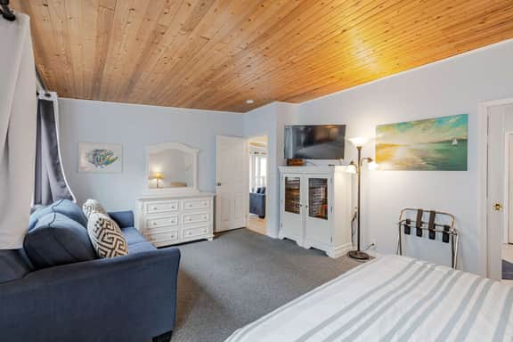 Ocean View Home with Rec Room Rock Wall and Private Hot Tub A Block From Beach