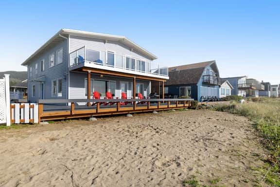 Dog friendly waterfront rental just steps from the beach and restaurants