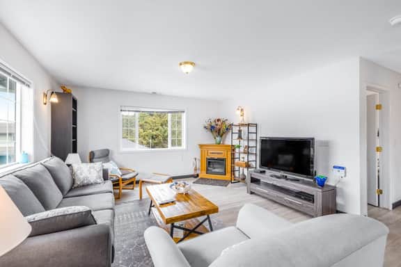 Inviting Haven with Large Yard WiFi and Partial Ocean View Steps to Beach