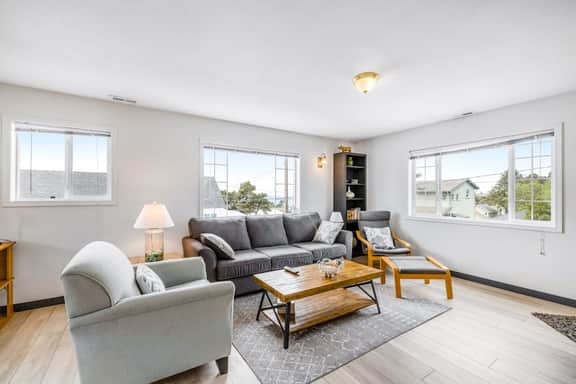Inviting Haven with Large Yard WiFi and Partial Ocean View Steps to Beach