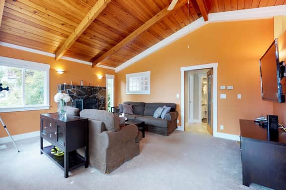 Upscale house with ocean views entertainment and large deck beach nearby