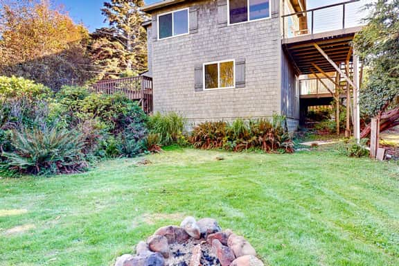 Dog Friendly Coastal Retreat with Water Views Deck Private Hot Tub and WiFi